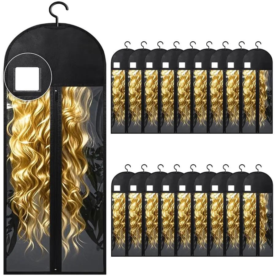 Удлиненные сумки для хранения париков с вешалкой для наращивания волос, сумки для хранения париков для нескольких париков с бирками, органайзер, пылезащитный H
Удлиненные сумки для хранения париков с вешалкой для наращивания волос, сумки для хранения париков для нескольких париков с бирками, органайзер, пылезащитный H