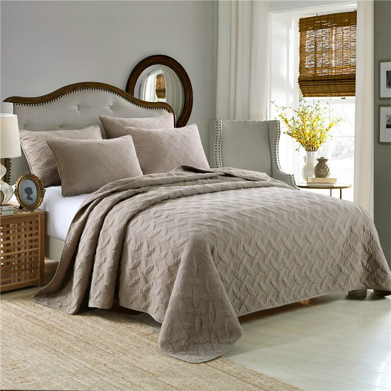 3pcs Padded Cotton Quilt Set Bedspread Queen King Size Quilted Blanket Throw Coverlet Embroidered Bed Cover Home Bedding Set
3pcs Padded Cotton Quilt Set Bedspread Queen King Size Quilted Blanket Throw Coverlet Embroidered Bed Cover Home Bedding Set