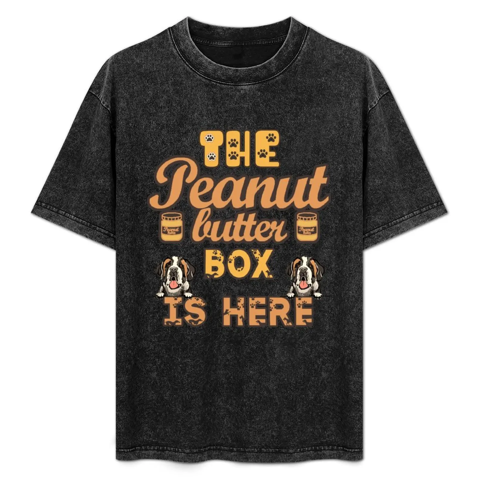 The Peanut Butter Box Is Here: Text Version Funny St. Bernard Dog Commercial Humor T-Shirt Casual Loose Daily Wear T-Shirt
The Peanut Butter Box Is Here: Text Version Funny St. Bernard Dog Commercial Humor T-Shirt Casual Loose Daily Wear T-Shirt
