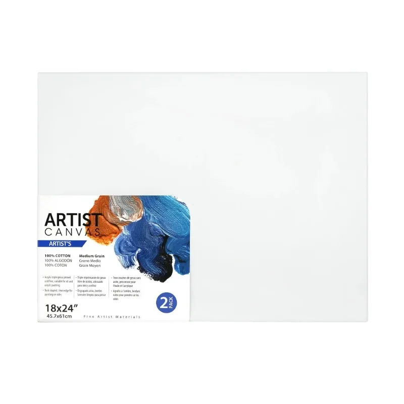 HOME White Canvas, 18"X24", 2 Pieces, Deluxe Canvas, Ideal for Art Students, Educators, Artists and Professionals.
HOME White Canvas, 18"X24", 2 Pieces, Deluxe Canvas, Ideal for Art Students, Educators, Artists and Professionals.