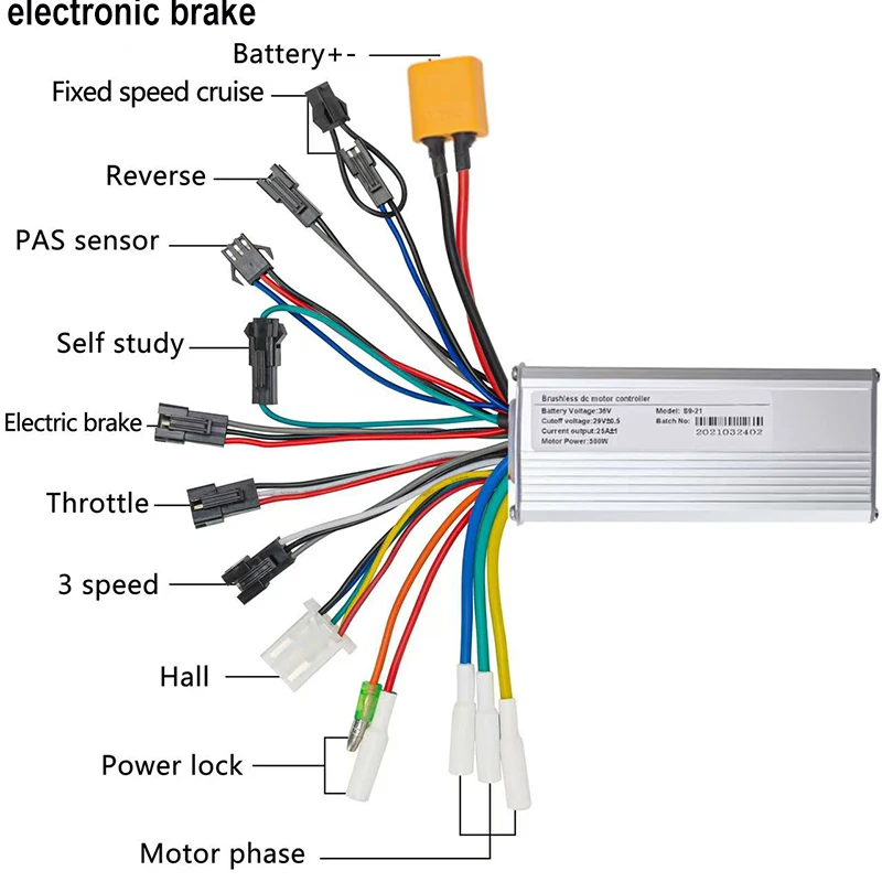 36V 48V 500W Electric Bicycle Scooter Brushless DC Motor Controller BLDC Motor Speed Controller for Electric Bicycle Scooter
36V 48V 500W Electric Bicycle Scooter Brushless DC Motor Controller BLDC Motor Speed Controller for Electric Bicycle Scooter