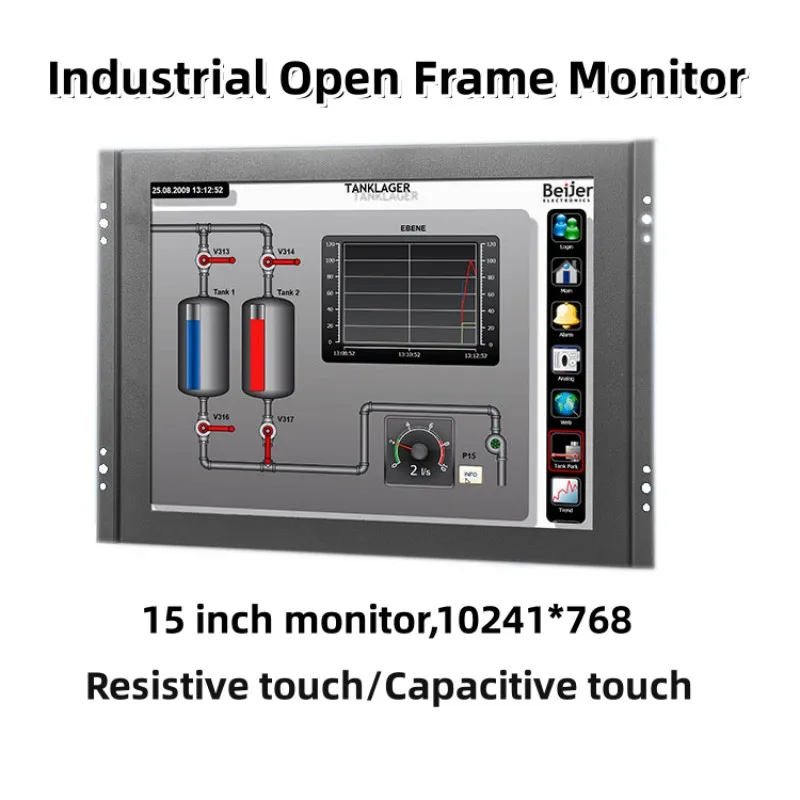 Zhixianda Industrial Display Open Frame TFT LCD 15 Inch 1024*768 Capacitive Touch Screen Monitor With HD-MI VGA Port
Zhixianda Industrial Display Open Frame TFT LCD 15 Inch 1024*768 Capacitive Touch Screen Monitor With HD-MI VGA Port