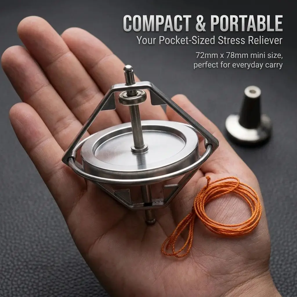 Metal Self Balancing Anti Gravity Finger Gyroscope Spinning Top Physics Educational Desktop Decompression Training Toy Kid GIft
Metal Self Balancing Anti Gravity Finger Gyroscope Spinning Top Physics Educational Desktop Decompression Training Toy Kid GIft