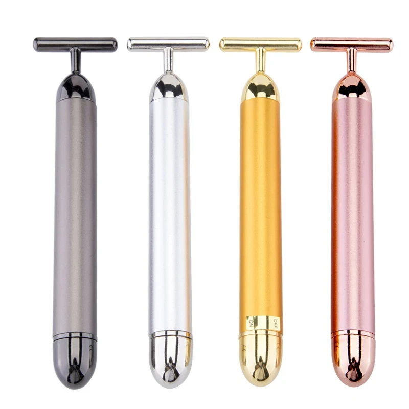 Электрический массажер для лица 24K Gold T Beauty Roller: Вибромассажер для лифтинга и ухода за кожей, водонепроницаемый
Электрический массажер для лица 24K Gold T Beauty Roller: Вибромассажер для лифтинга и ухода за кожей, водонепроницаемый
