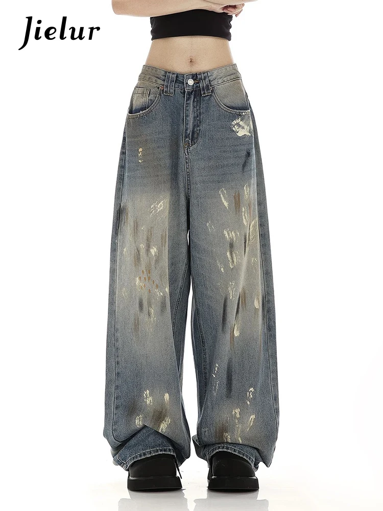 New High Street American Vintage Casual Women Jeans Autumn Basic Zipper Button Fashion Full Length Loose Straight Female Jeans
New High Street American Vintage Casual Women Jeans Autumn Basic Zipper Button Fashion Full Length Loose Straight Female Jeans