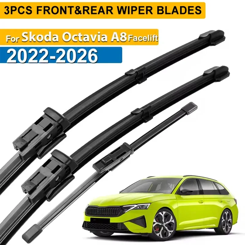 Wiper Front & Rear Wiper Blades Set For Skoda Octavia NX A8 Estate 2022 - 2026 Windscreen Windshield Window 26"+19"+13"
Wiper Front & Rear Wiper Blades Set For Skoda Octavia NX A8 Estate 2022 - 2026 Windscreen Windshield Window 26"+19"+13"