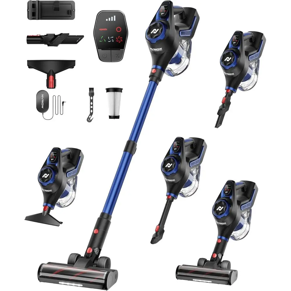 45Kpa Stick Vacuum, Max 80mins Runtime, 1.5L Dust Cup, Rechargeable Lightweight Handheld Vacuum for Carpet/Hardwood Floor/Pet Ha
45Kpa Stick Vacuum, Max 80mins Runtime, 1.5L Dust Cup, Rechargeable Lightweight Handheld Vacuum for Carpet/Hardwood Floor/Pet Ha