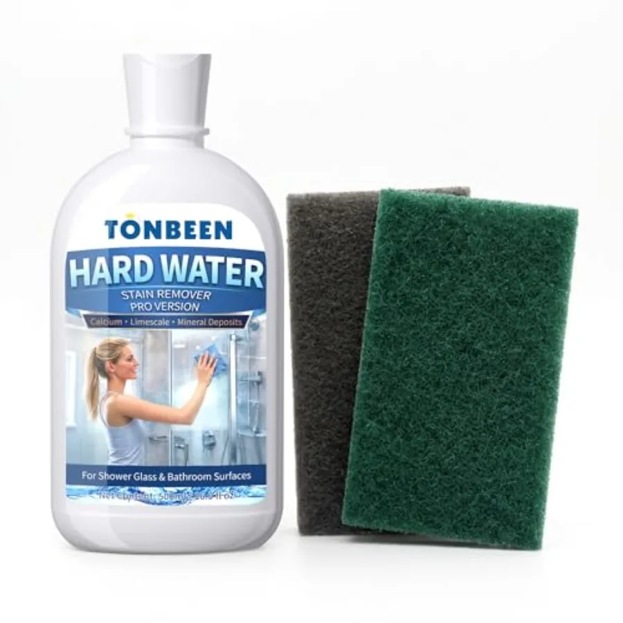 Hard Water Stain Remover Paste with Polishing Pads Calcium and Limescale Cleaner for Shower Glass, Shower Doors and Tiles, Incl
Hard Water Stain Remover Paste with Polishing Pads Calcium and Limescale Cleaner for Shower Glass, Shower Doors and Tiles, Incl