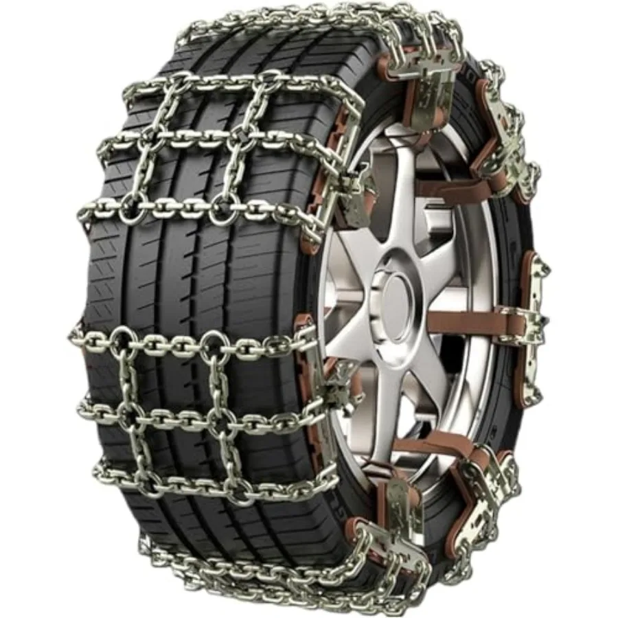 Replacement Emergency Snow Chains Tire Chains with Thickened Manganese Steel Fits Car Truck SUV in Ice Sand and Mud 8 Packs, Ti
Replacement Emergency Snow Chains Tire Chains with Thickened Manganese Steel Fits Car Truck SUV in Ice Sand and Mud 8 Packs, Ti