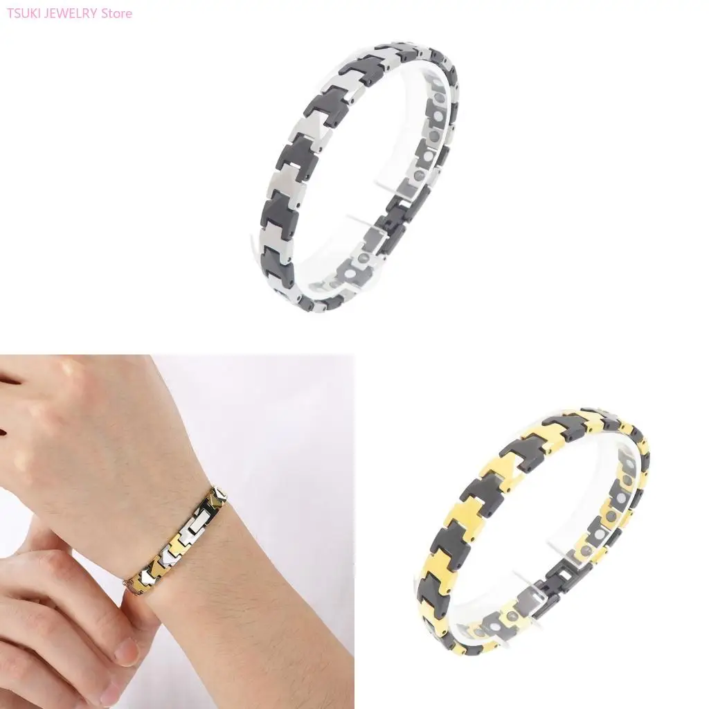 62KE Adjustable Men's Steel Bracelet Wristband For Daily Wear Handmade Jewelry Accessory
62KE Adjustable Men's Steel Bracelet Wristband For Daily Wear Handmade Jewelry Accessory