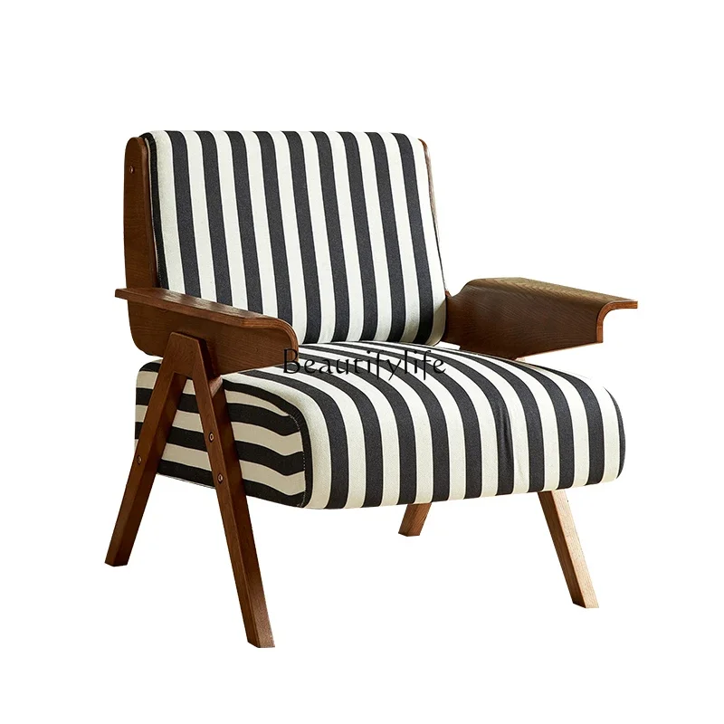 Medieval single sofa chair light luxury high-end living room solid wood bedroom casual zebra chair
Medieval single sofa chair light luxury high-end living room solid wood bedroom casual zebra chair