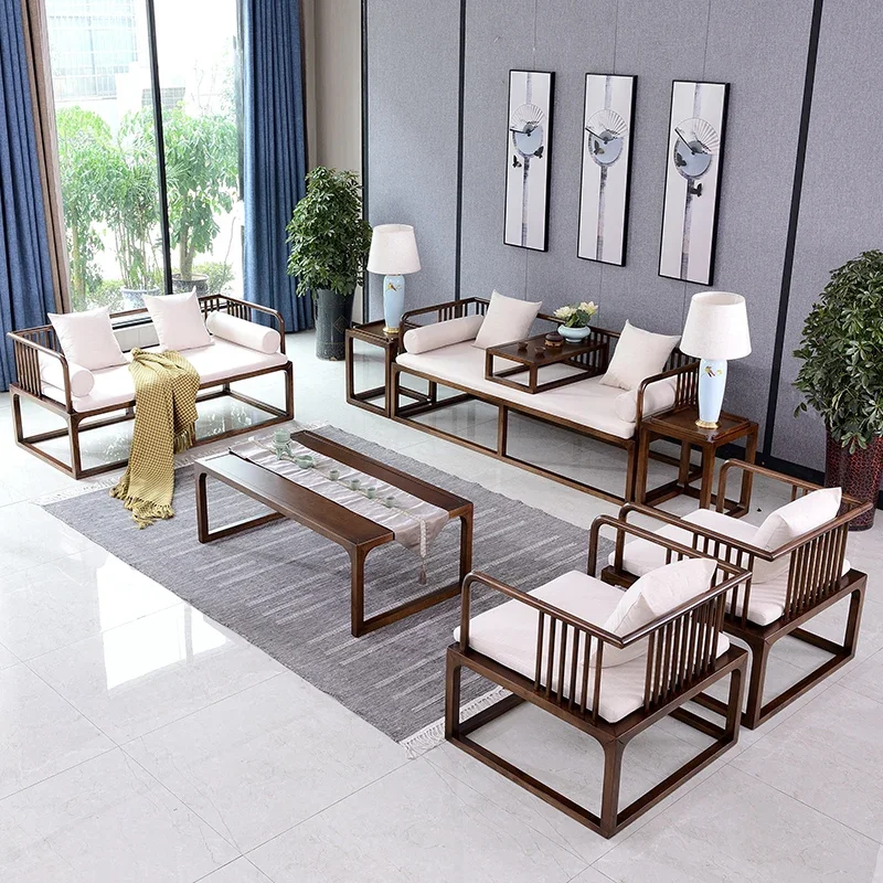 The product can be customized.Customized New Chinese style solid wood sofa chair combination Zen three-seater antique all solid
The product can be customized.Customized New Chinese style solid wood sofa chair combination Zen three-seater antique all solid