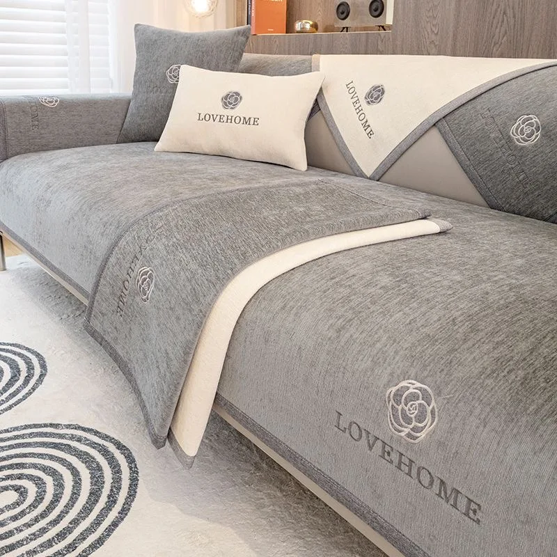 High Grade Chenille Sofa Cushion for Living Room Anti-cat Scratch Couch Seat Pad Universal Combination Embroidery Sofa Protector
High Grade Chenille Sofa Cushion for Living Room Anti-cat Scratch Couch Seat Pad Universal Combination Embroidery Sofa Protector