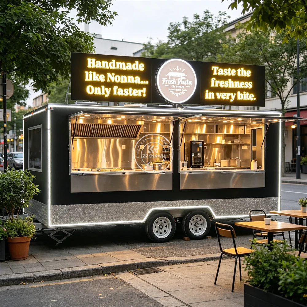 Concession Mobile Ice Cream Cart Custom Food Truck Mobile Kitchen Trailer Outdoor BBQ Food Trailer With Full Kitchen
Concession Mobile Ice Cream Cart Custom Food Truck Mobile Kitchen Trailer Outdoor BBQ Food Trailer With Full Kitchen