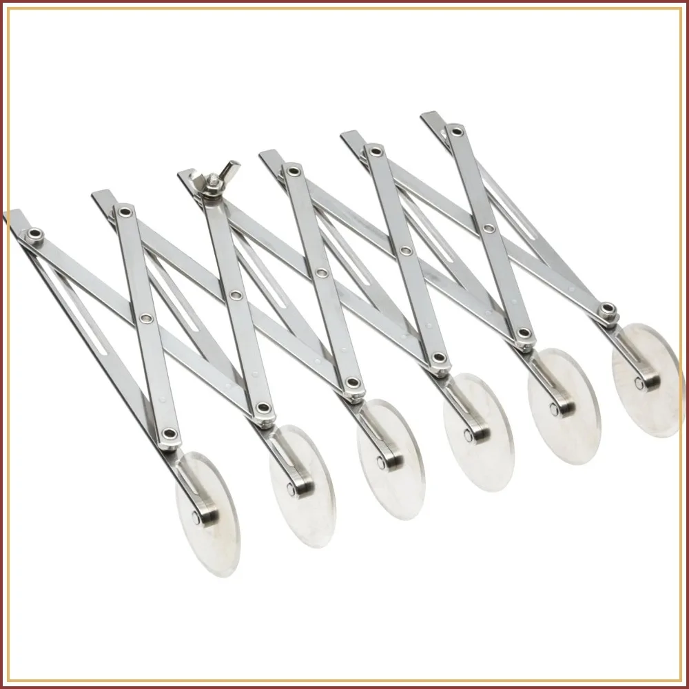 6 Wheel Stainless Steel Cutter, 2 1/8 Inch Wheels
6 Wheel Stainless Steel Cutter, 2 1/8 Inch Wheels