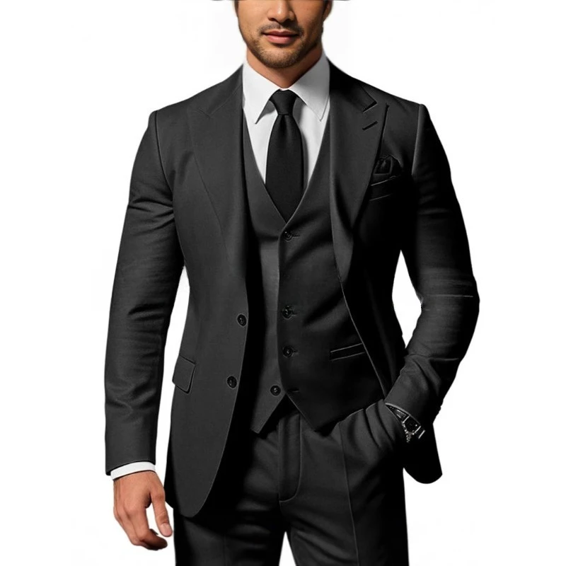 Hight Quietly Men 3PCS Suit Set Slim Fit Casual Business Blazer Pants For Wedding Banquet Party Prom Fashion Male Formal Outfits
Hight Quietly Men 3PCS Suit Set Slim Fit Casual Business Blazer Pants For Wedding Banquet Party Prom Fashion Male Formal Outfits