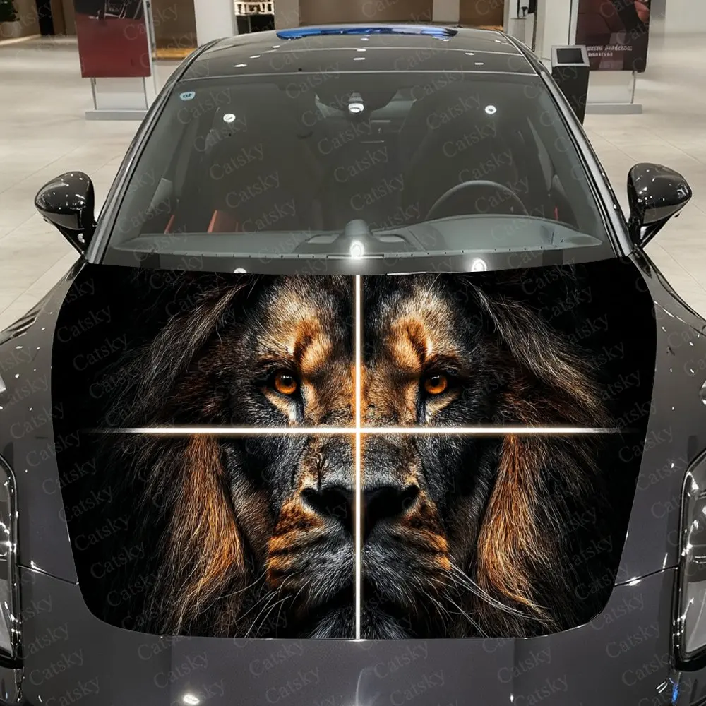 Cross Split Lion King Car Vinyl Wrap, PVC Waterproof Car Hood Sticker, Self-Adhesive Scratch-Resistant Stickers
Cross Split Lion King Car Vinyl Wrap, PVC Waterproof Car Hood Sticker, Self-Adhesive Scratch-Resistant Stickers