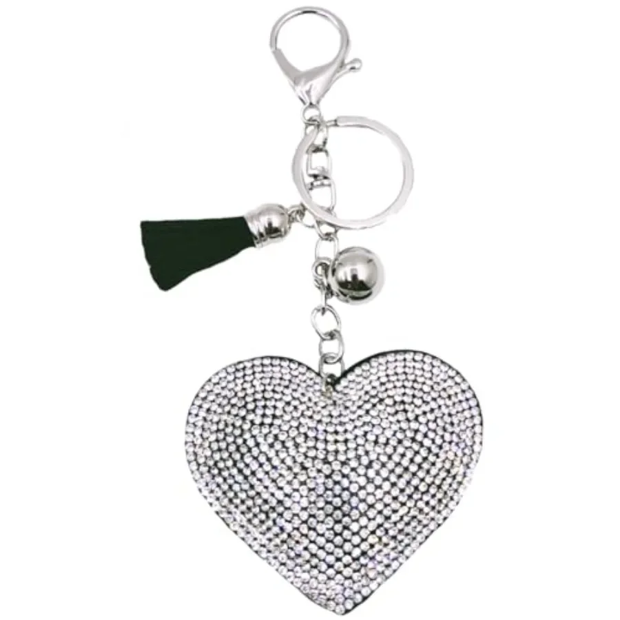 jtkdxqs Glitter Keychain Rhinestone Heart Shape Keychains Crystal Tassel Key Chain Cute Keyring for Women
jtkdxqs Glitter Keychain Rhinestone Heart Shape Keychains Crystal Tassel Key Chain Cute Keyring for Women