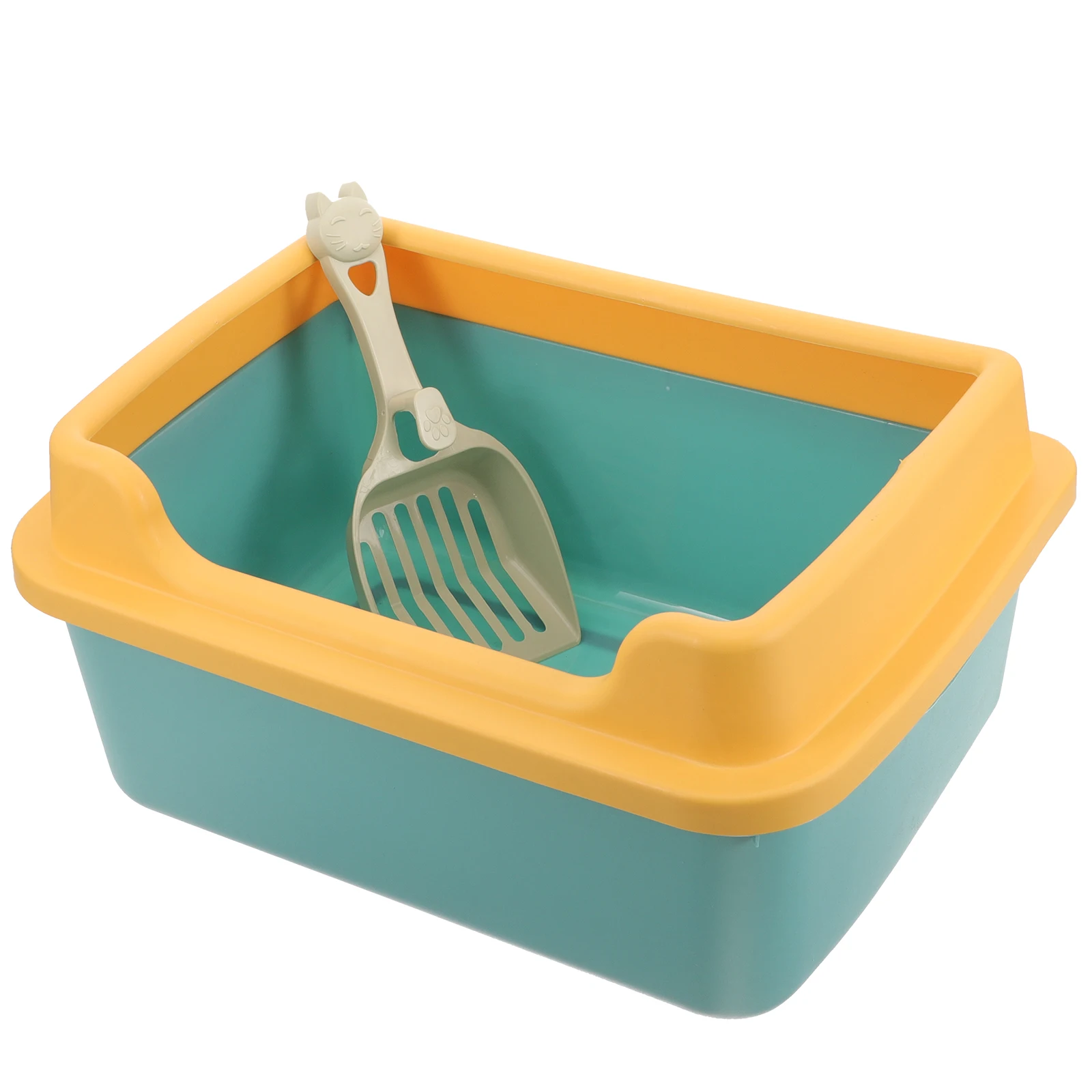Cat Litter Box Semi Enclosed Kitten Potty Small Decorative spill prevention large opening pet toilet home use kitten litter box
Cat Litter Box Semi Enclosed Kitten Potty Small Decorative spill prevention large opening pet toilet home use kitten litter box