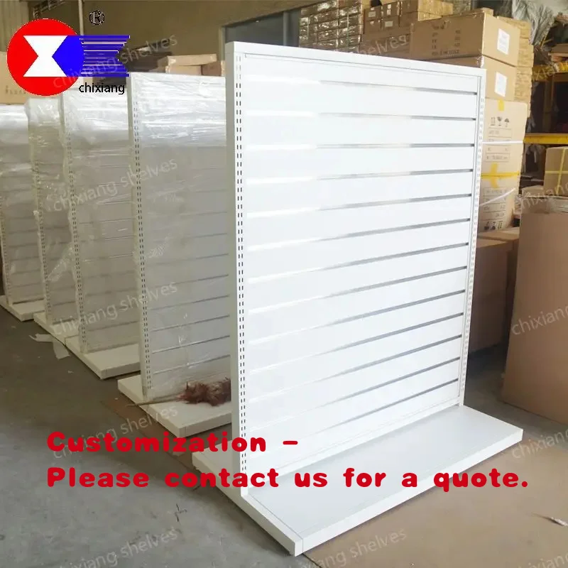 custom.White Color Slat Wall Display Stand Store Display Rack With Aluminum Strip
custom.White Color Slat Wall Display Stand Store Display Rack With Aluminum Strip