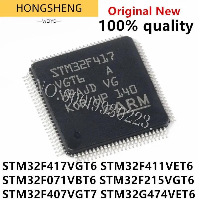100% New 1pcs/lot STM32F417VGT6 STM32F411VET6 32F071VBT6 32F215VGT6 32F407VGT7 32G474VET6 LQFP-100 Chipset IC
100% New 1pcs/lot STM32F417VGT6 STM32F411VET6 32F071VBT6 32F215VGT6 32F407VGT7 32G474VET6 LQFP-100 Chipset IC