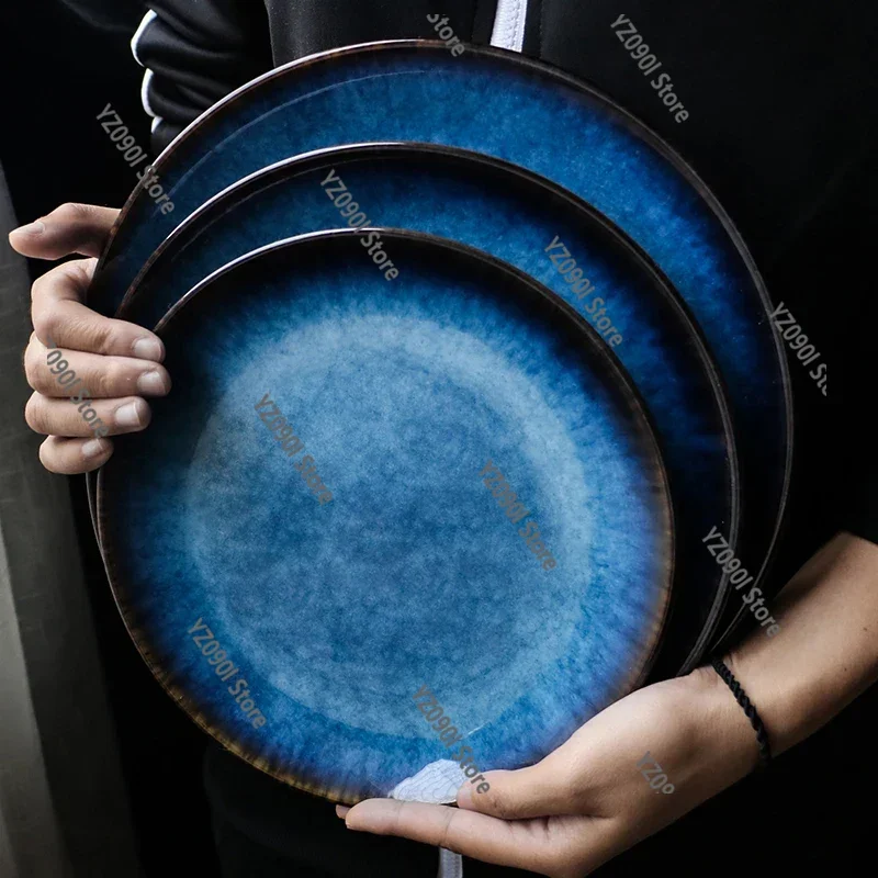 Round Shallow Ceramic Plate, Household Restaurant Flat Pottery Plate for Steak Breakfast Fruit Fish Serving
Round Shallow Ceramic Plate, Household Restaurant Flat Pottery Plate for Steak Breakfast Fruit Fish Serving