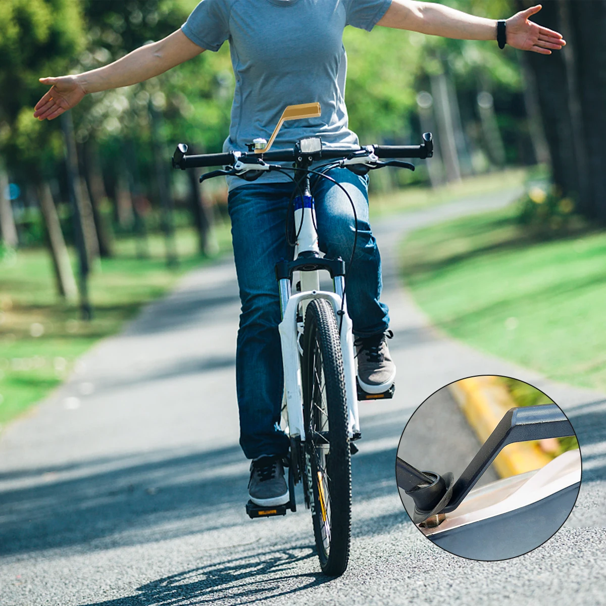 Aluminum Alloy Bike Rearview Mirror Adapter Extension Bracket For Phone Holder Cellphone Mount Support Headlight Durable
Aluminum Alloy Bike Rearview Mirror Adapter Extension Bracket For Phone Holder Cellphone Mount Support Headlight Durable
