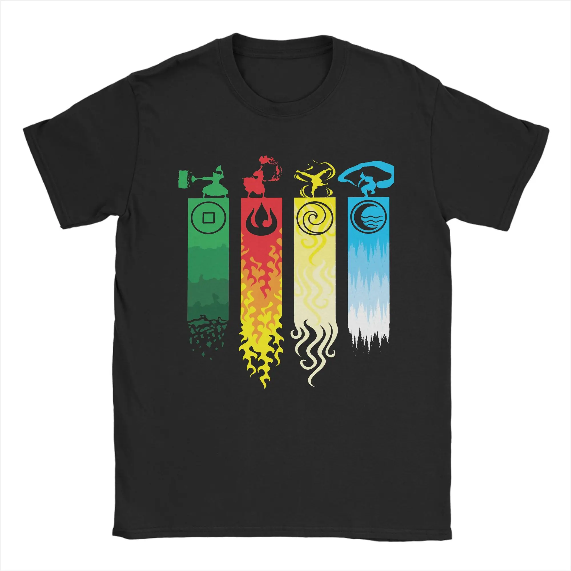 Men Women Four Elements T Shirt Avatar The Last Airbender Pure Cotton Clothing Amazing Short Sleeve Crewneck Tees Summer T-Shirt
Men Women Four Elements T Shirt Avatar The Last Airbender Pure Cotton Clothing Amazing Short Sleeve Crewneck Tees Summer T-Shirt