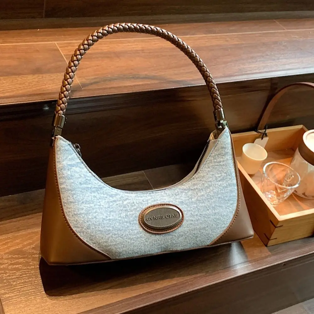 Trend Spicy Girl Retro Denim Armpit Bag Y2K Korean Style Underarm Shoulder Bag Niche Luxury Crescent Bags Girls
Trend Spicy Girl Retro Denim Armpit Bag Y2K Korean Style Underarm Shoulder Bag Niche Luxury Crescent Bags Girls