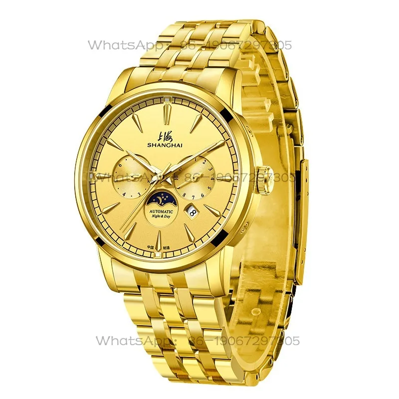 Time Island Watch 1 Store Shanghai Watch Sun Moon Star Men's Automatic Mechanical Watch Luminous Waterproof
Time Island Watch 1 Store Shanghai Watch Sun Moon Star Men's Automatic Mechanical Watch Luminous Waterproof