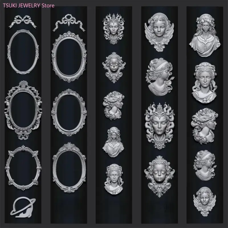 62KE Elastic Silicone Mold With Medusa Frame Detailing Reusable Craft Tool For Artistic Designs Projects
62KE Elastic Silicone Mold With Medusa Frame Detailing Reusable Craft Tool For Artistic Designs Projects
