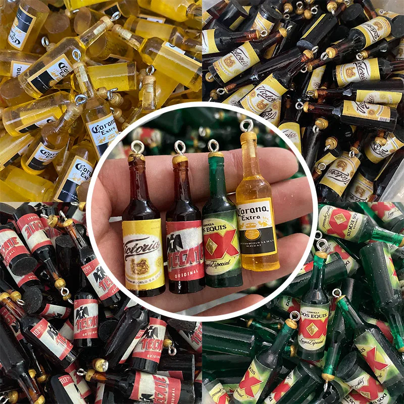 100pcs/Pack Popular 3D Drink Bottle Resin Charms Cute Bar Miniature Bottles Pendant For Earring DIY Jewelry Make
100pcs/Pack Popular 3D Drink Bottle Resin Charms Cute Bar Miniature Bottles Pendant For Earring DIY Jewelry Make