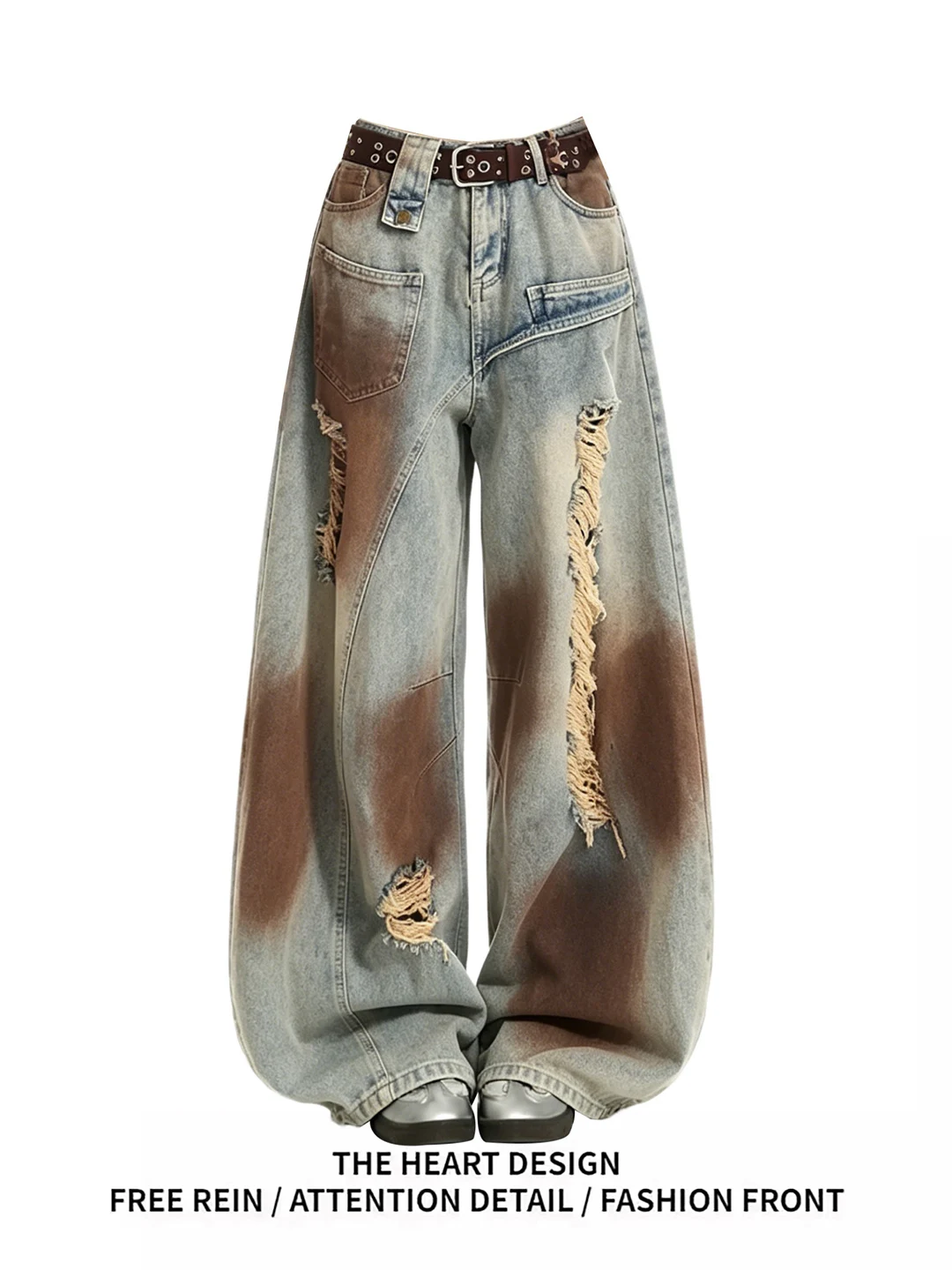Retro High Street Folded Hem Hole Design Loose Slim Wide Leg Jeans for Women Summer New Style Denim Pants Trendy Casual Wear
Retro High Street Folded Hem Hole Design Loose Slim Wide Leg Jeans for Women Summer New Style Denim Pants Trendy Casual Wear