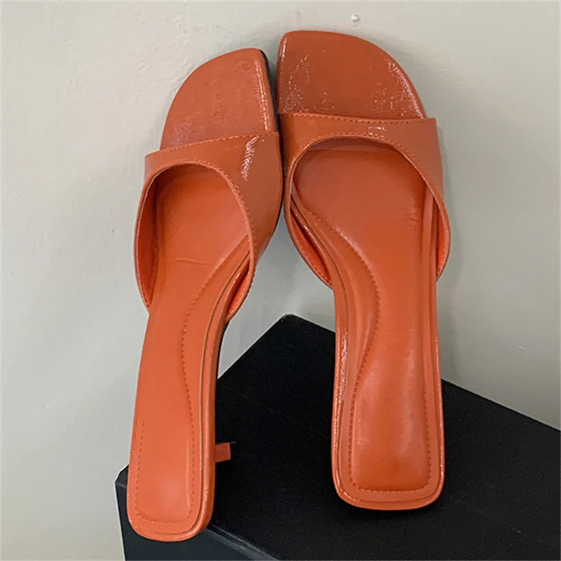 Eilyken Fashion Shallow Square Toe Women Slippers Summer High Qualiy Thin Low Heels Banquet Dress Slides Shoes
Eilyken Fashion Shallow Square Toe Women Slippers Summer High Qualiy Thin Low Heels Banquet Dress Slides Shoes