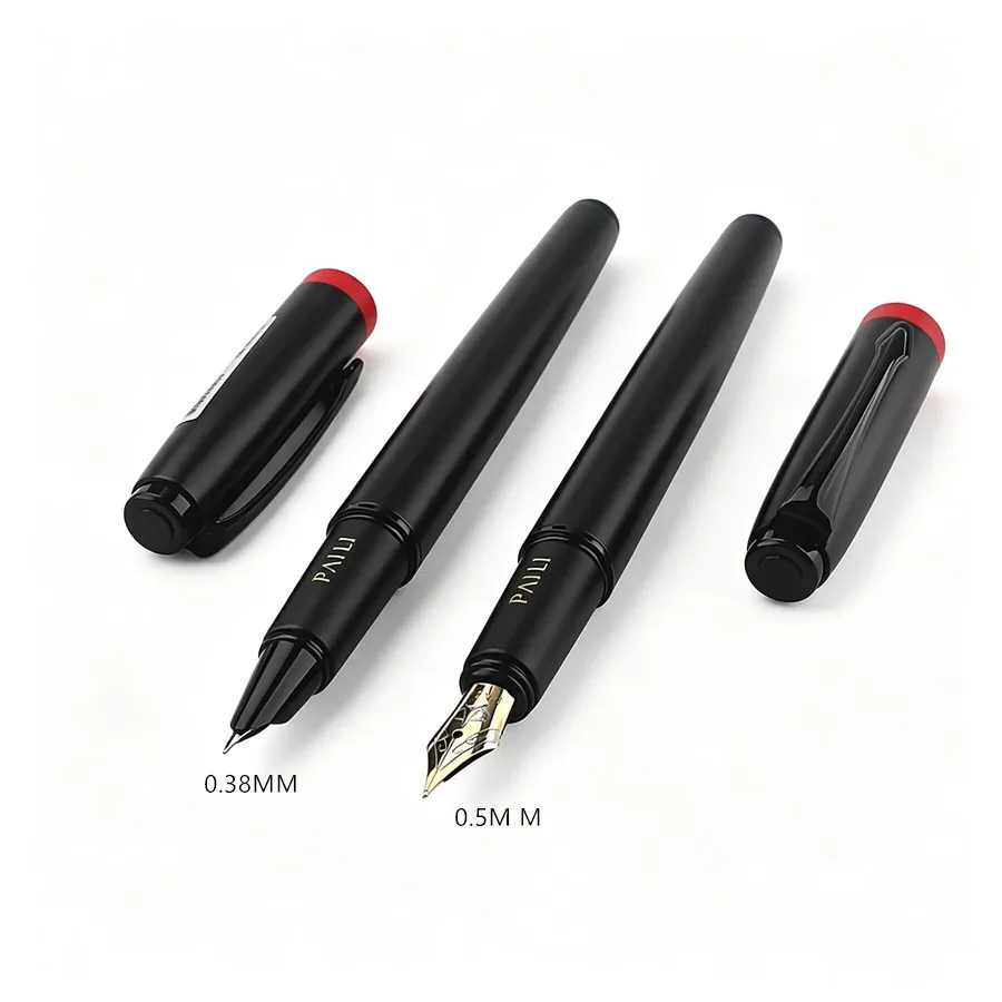 PAILI Luxury Black Fountain Pen Set Red Top Metal Signature Pen Business Office School Writing Gift Rollerball Pen for Men Women
PAILI Luxury Black Fountain Pen Set Red Top Metal Signature Pen Business Office School Writing Gift Rollerball Pen for Men Women