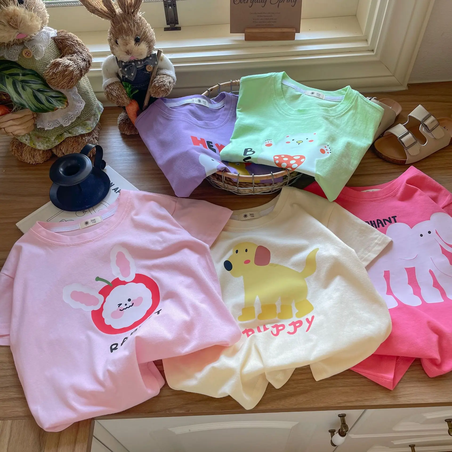 2025 Summer New Children Short Sleeve T Shirts Girls Cute Cartoon Print Tee Thin Baby Boys Loose Cotton Tops Kids Clothes
2025 Summer New Children Short Sleeve T Shirts Girls Cute Cartoon Print Tee Thin Baby Boys Loose Cotton Tops Kids Clothes