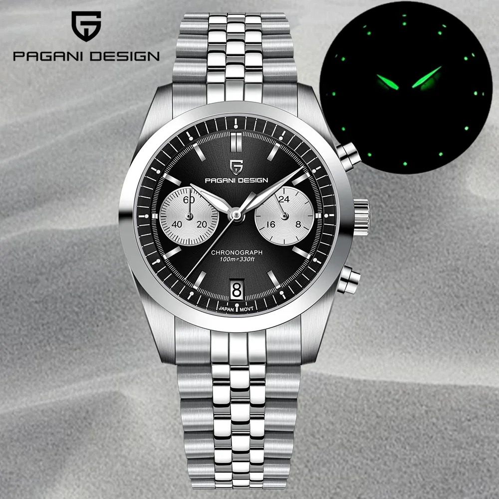 PAGANI DESIGN Watch Men's Quartz Wristwatches TMI Vk64 Sapphire Glass Stainless steel strap Diving Sports Fashion Watch for men
PAGANI DESIGN Watch Men's Quartz Wristwatches TMI Vk64 Sapphire Glass Stainless steel strap Diving Sports Fashion Watch for men