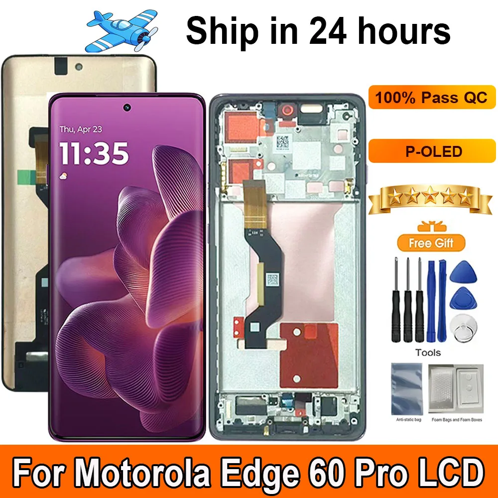 6.7”P-OLED Screen For Motorola Edge 60 Pro LCD Display Touch Panel Digitizer Assembly Replacement LCD With Frame Eedg 60 Pro
6.7”P-OLED Screen For Motorola Edge 60 Pro LCD Display Touch Panel Digitizer Assembly Replacement LCD With Frame Eedg 60 Pro