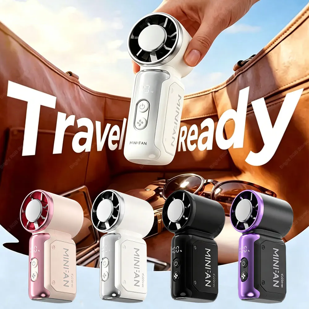 Mini Handheld Turbo Fan Foldable Design 1-199-Speed Wind 3600mAh Rechargeable Digital Display Protable Pocket Fans for Outdoor
Mini Handheld Turbo Fan Foldable Design 1-199-Speed Wind 3600mAh Rechargeable Digital Display Protable Pocket Fans for Outdoor