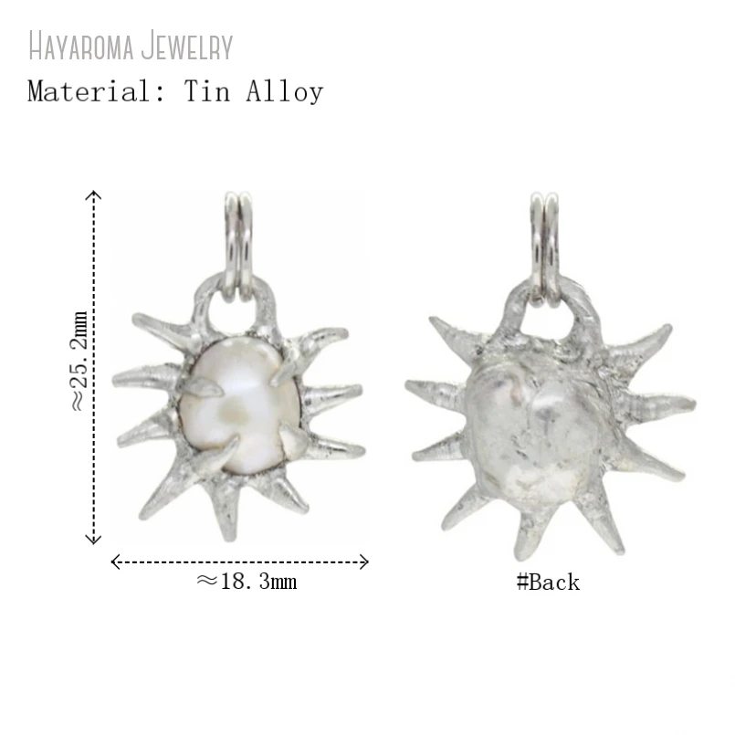 10Pcs Spiky Freshwater Pearl Earring Pendant Handmade Liquid Metal Thorn Cybercore Y2K Goth Punk Jewelry Keyring Charm
10Pcs Spiky Freshwater Pearl Earring Pendant Handmade Liquid Metal Thorn Cybercore Y2K Goth Punk Jewelry Keyring Charm