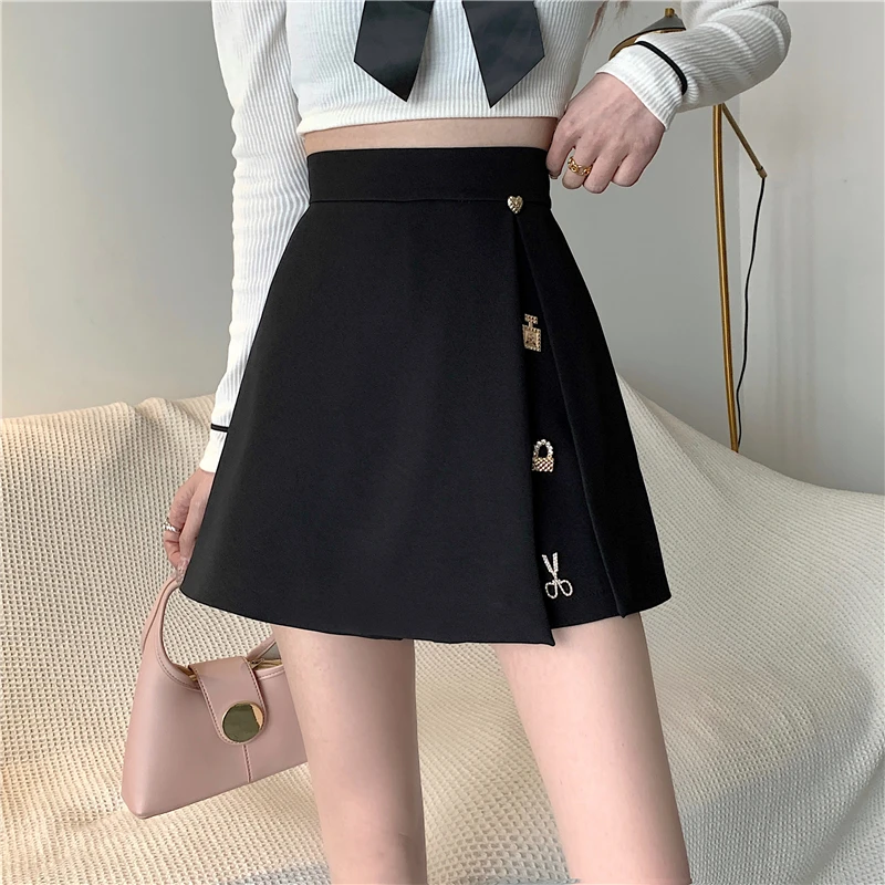 Oversize High Waist Mini Skirt Women's Clothing Spring Autumn Skirts Casual irregular split black Pants Short Skirts bd850
Oversize High Waist Mini Skirt Women's Clothing Spring Autumn Skirts Casual irregular split black Pants Short Skirts bd850