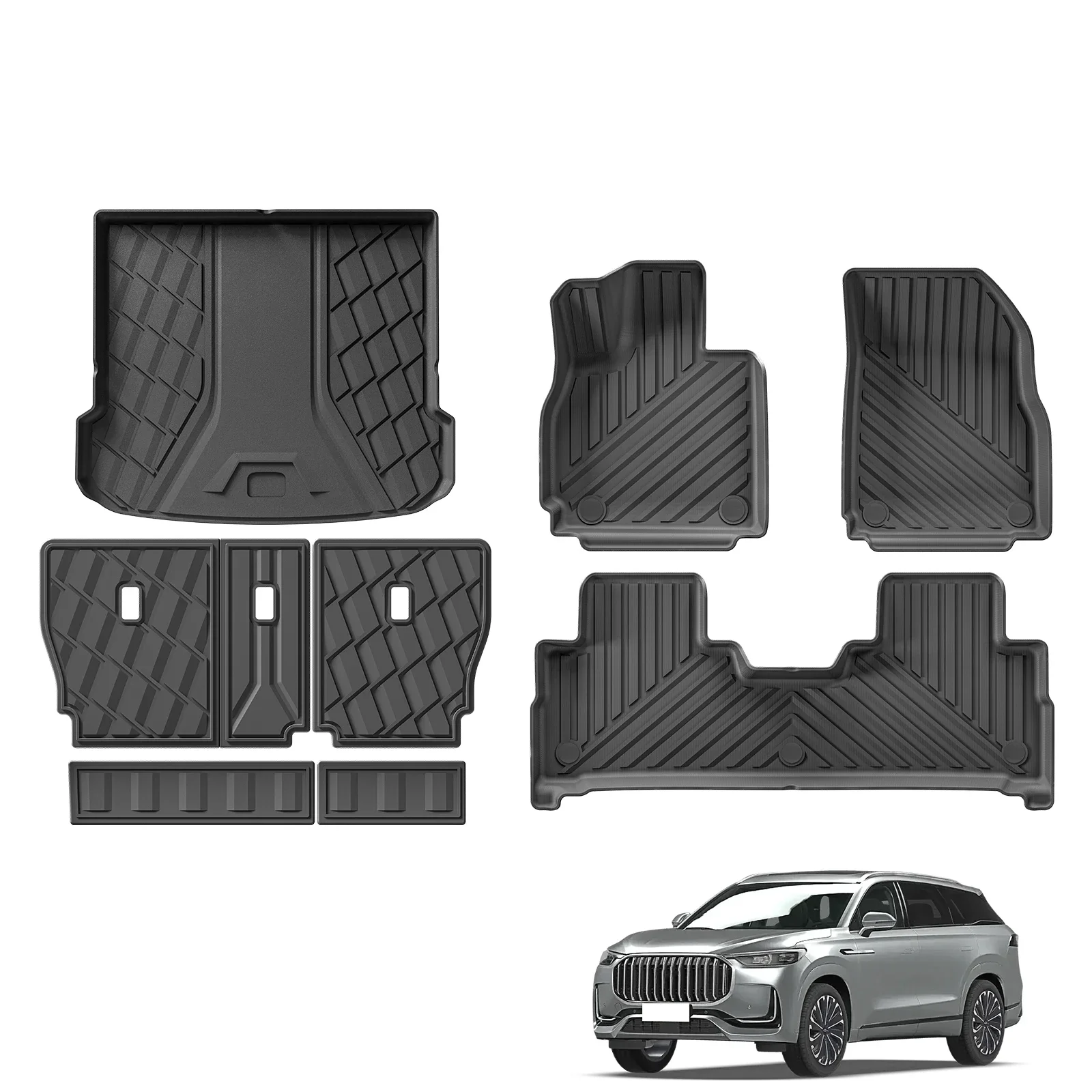 for Chery Tiggo 9 / Jaecoo J8 2023 2024 TPE 3D Car Floor Mats Trunk Backrest Pad Waterproof Protective Left Rudder
for Chery Tiggo 9 / Jaecoo J8 2023 2024 TPE 3D Car Floor Mats Trunk Backrest Pad Waterproof Protective Left Rudder