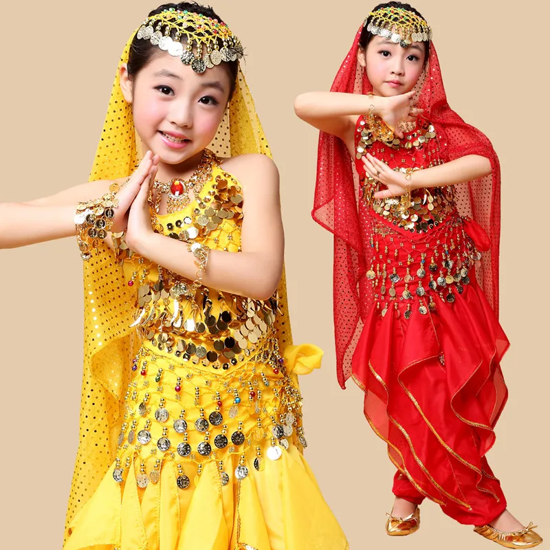 New Girls Belly Dance Costume Bollywood Indian Belly Dancing Costumes 2-7pcs Sets red/rose/yellow 3 color
New Girls Belly Dance Costume Bollywood Indian Belly Dancing Costumes 2-7pcs Sets red/rose/yellow 3 color