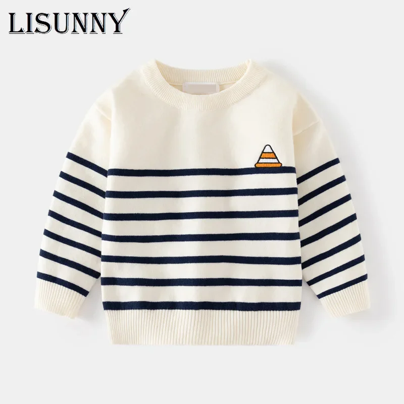 2024 Toddler Boys Sweater Children Knitted Pullover Clothes Autumn Winter Kids Child Cotton Striped Baby Sweaters Jumper 3-7Y
2024 Toddler Boys Sweater Children Knitted Pullover Clothes Autumn Winter Kids Child Cotton Striped Baby Sweaters Jumper 3-7Y