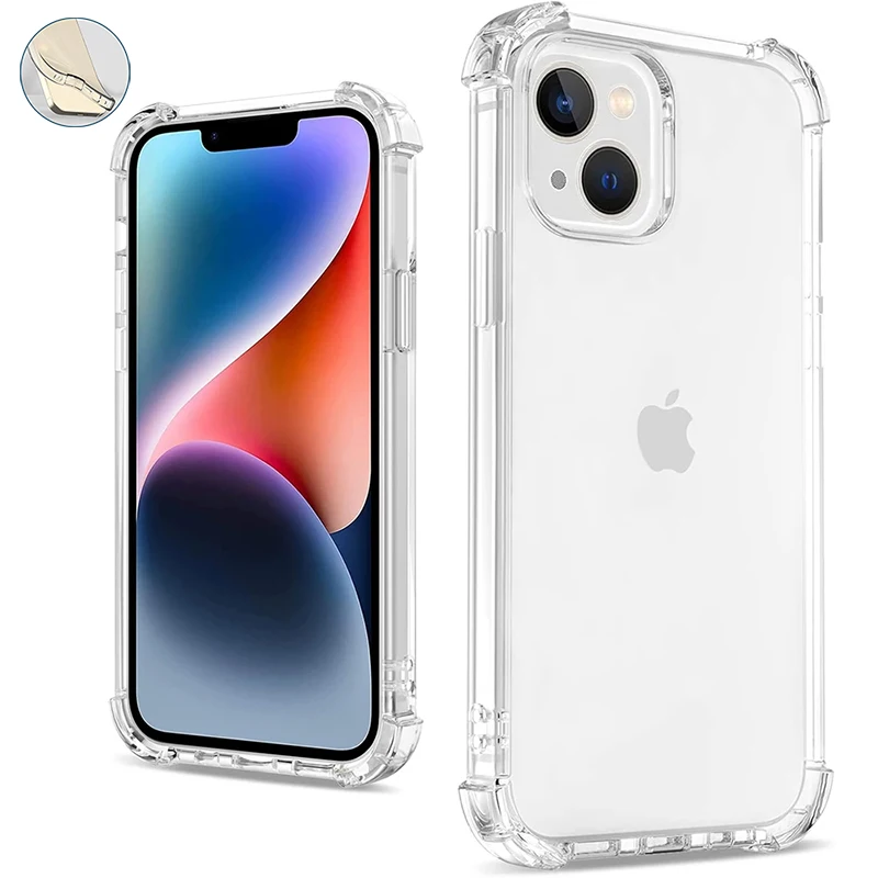 Luxury Shockproof Clear Phone Case For iPhone 16 15 14 13 12 11 Pro Max Silicone Transparent Soft Cover For iPhone 14 15 16 Plus
Luxury Shockproof Clear Phone Case For iPhone 16 15 14 13 12 11 Pro Max Silicone Transparent Soft Cover For iPhone 14 15 16 Plus