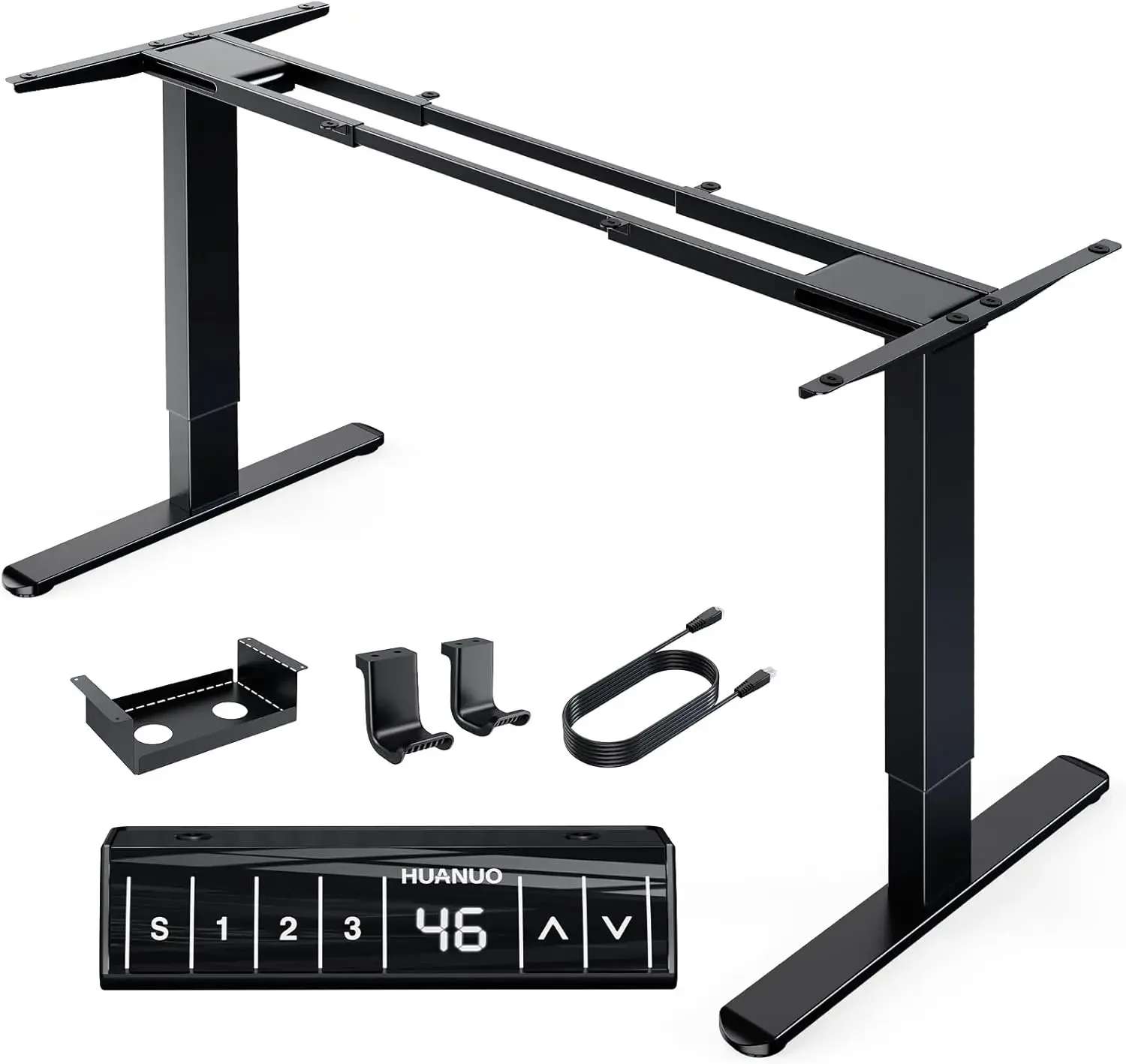 Electric Standing Desks Frame with 265 lbs Dual Motor Thick T Shaped Desk Legs Made of Automotive Grade Steel for Max 90 x31 5
Electric Standing Desks Frame with 265 lbs Dual Motor Thick T Shaped Desk Legs Made of Automotive Grade Steel for Max 90 x31 5