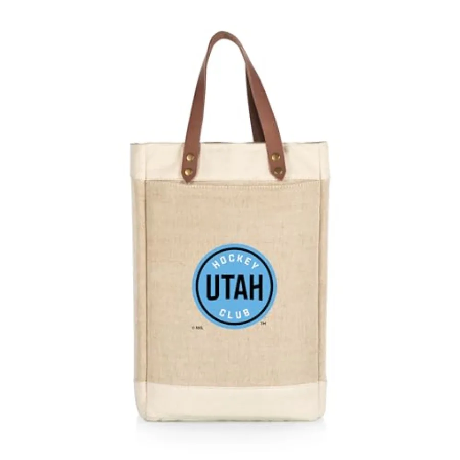 NHL Utah Hockey Club Pinot Jute 2 Bottle Insulated Wine Bag Wine Tote Bag Wine Gift Bag Beige
NHL Utah Hockey Club Pinot Jute 2 Bottle Insulated Wine Bag Wine Tote Bag Wine Gift Bag Beige