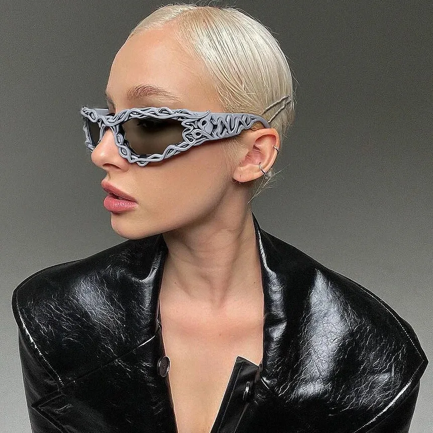 y2k futuristic sunglasses, European and American trend punk hottie personalized sunglasses, hip hop party glasses men
y2k futuristic sunglasses, European and American trend punk hottie personalized sunglasses, hip hop party glasses men