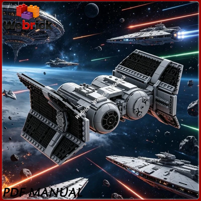 Creative MOC TIE sh Imperial Shuttle Building Blocks Sci fi Spaceship DIY Model Handmade Assembly Toy Gift
Creative MOC TIE sh Imperial Shuttle Building Blocks Sci fi Spaceship DIY Model Handmade Assembly Toy Gift
