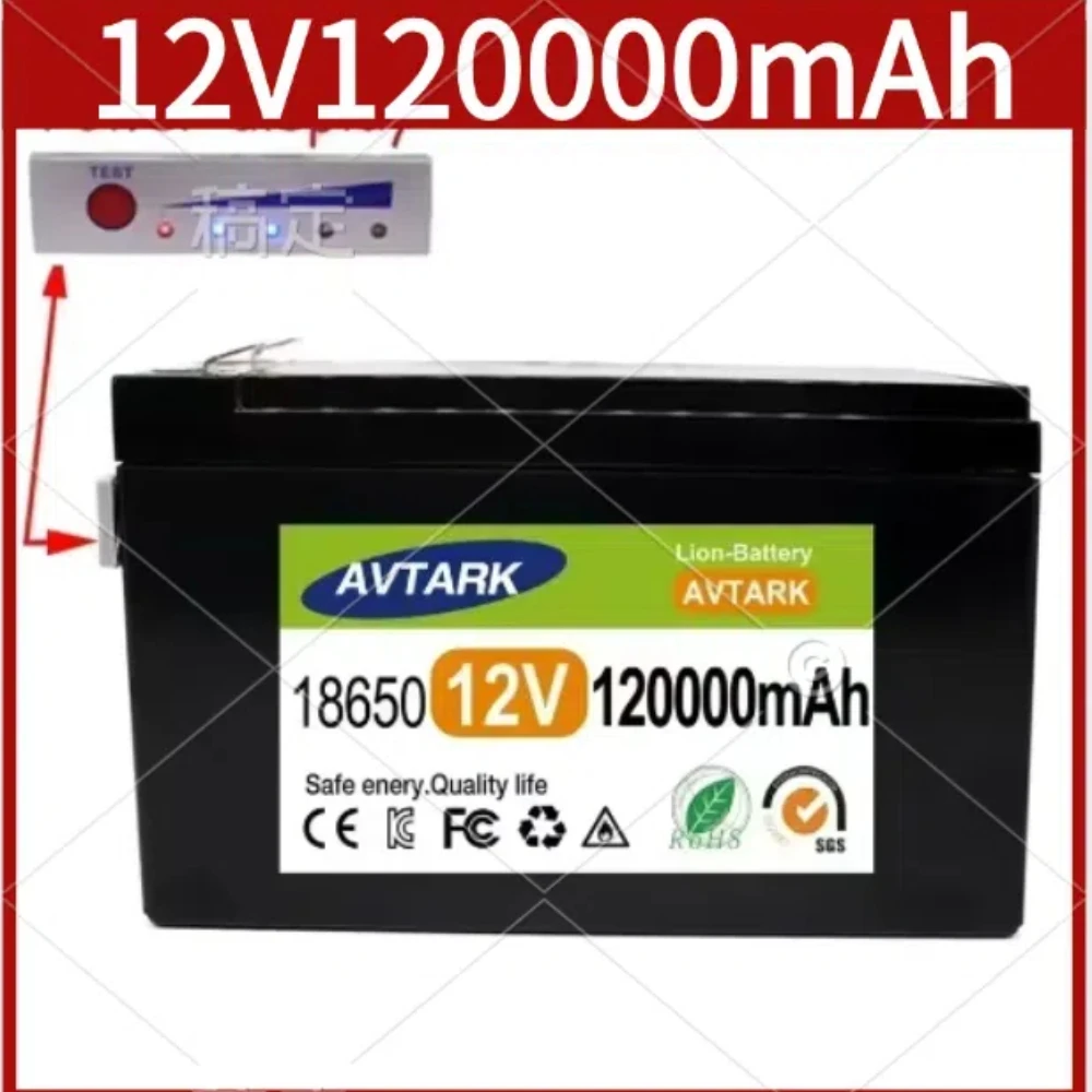 New12V 120000mAh 18650 lithium battery for solar energy built-in high current 30A BMS electric vehicle battery+12.6V charger
New12V 120000mAh 18650 lithium battery for solar energy built-in high current 30A BMS electric vehicle battery+12.6V charger